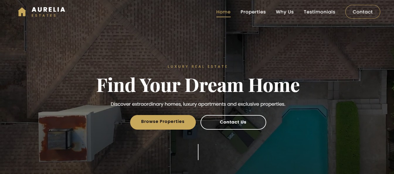 Aurelia Estates website